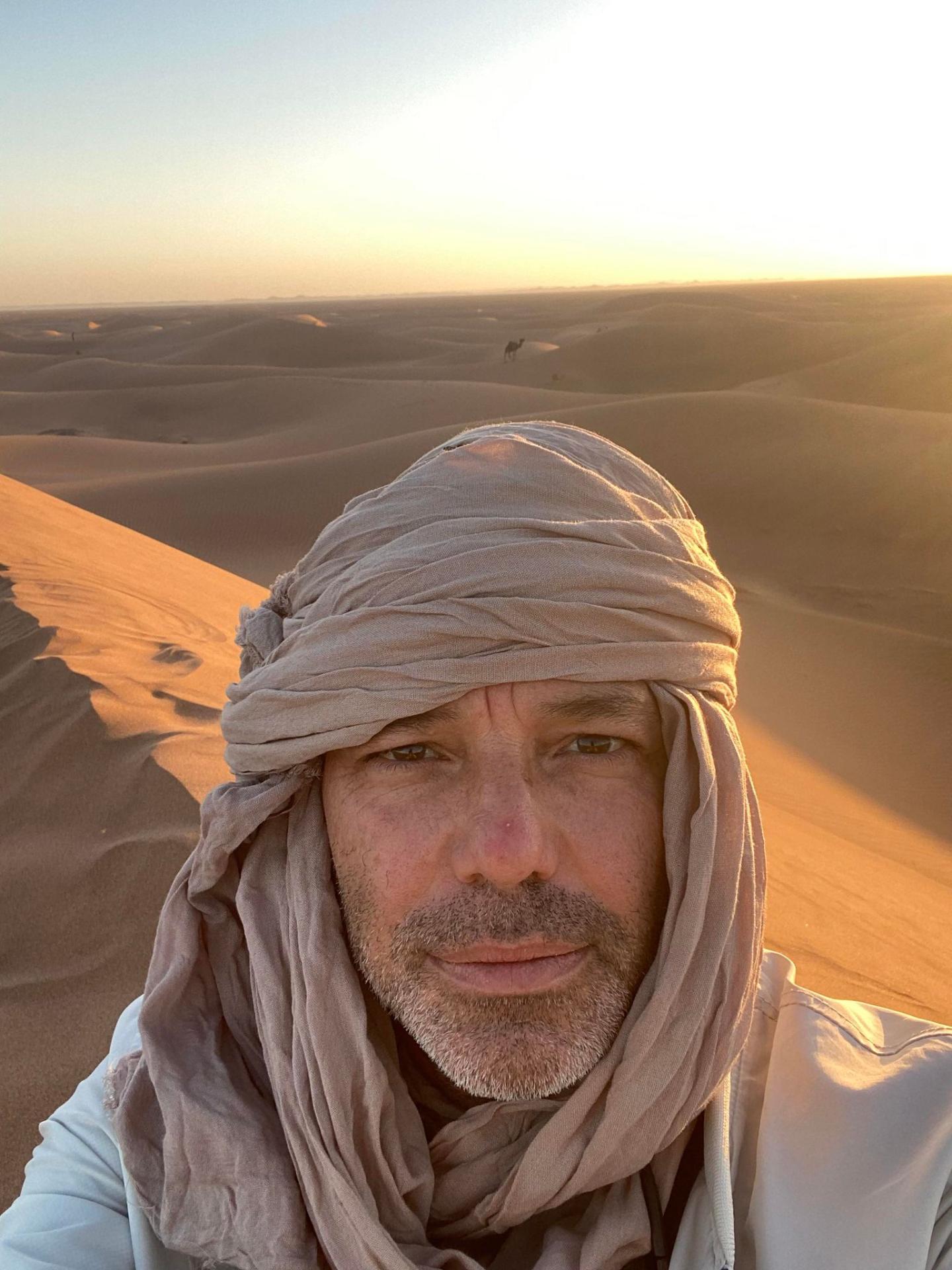 cédric sophrologue dans le desert